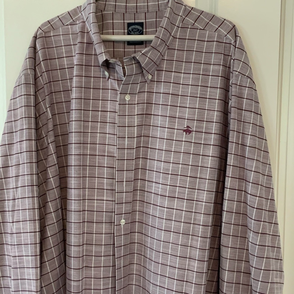 Red plaid shirt by brooks brothers
